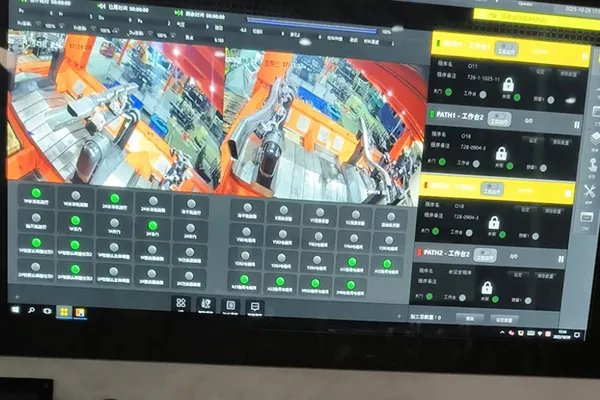 独立2系統の加工条件設定